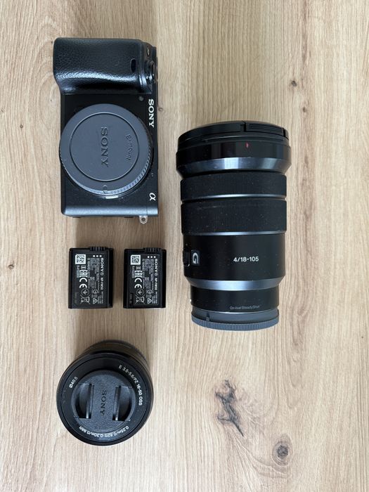 Sony a 6400 + lente sony 16-50 + lente sony 18-105 + 2 baterias sony