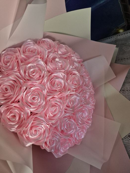 Букети з атласної стрічки