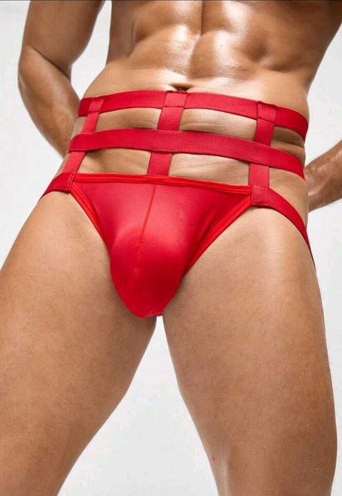 Bielizna męska jockstrap z gumkami XL
