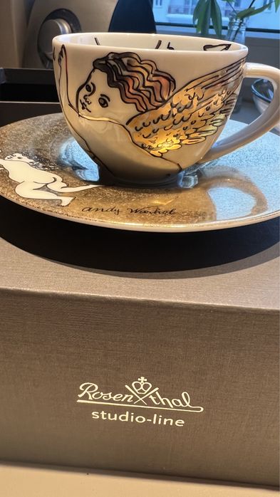 Rosenthal 2 filiżanki limitowana seria Andy Warhol