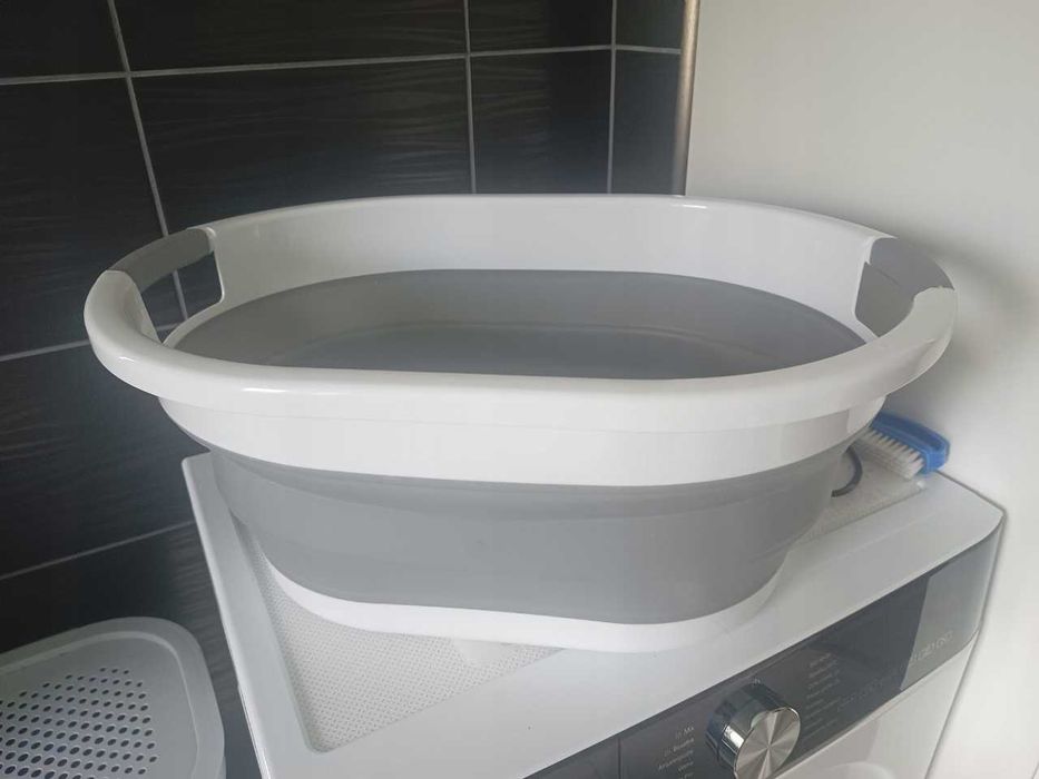 Duża miska silikonowa składana 25l kosz na pranie