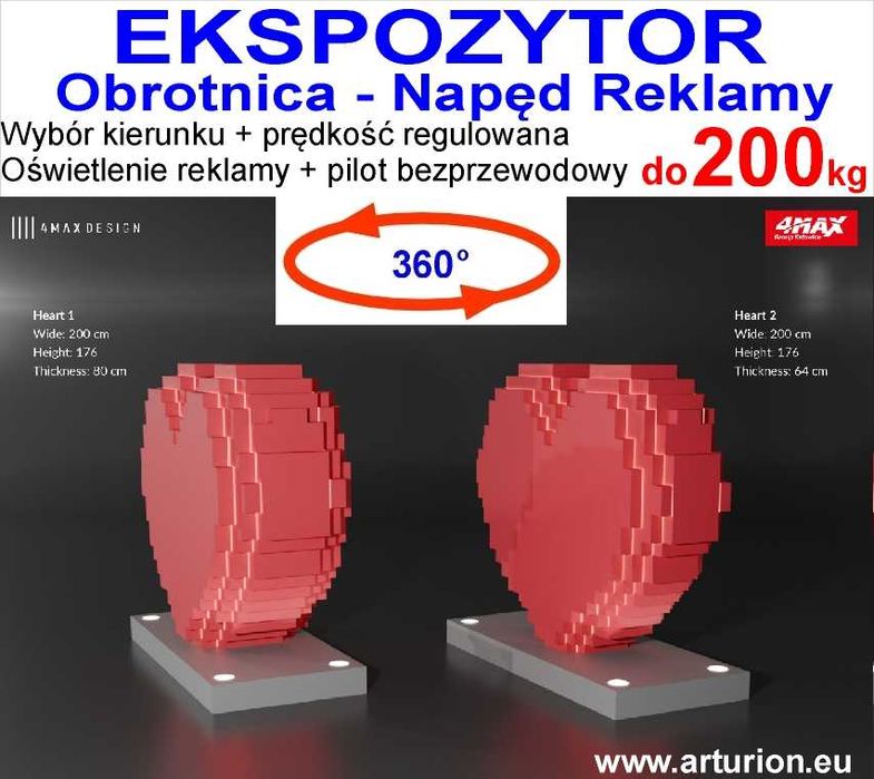 Platforma Obrotowa- Ekspozytor- Obrotnica-Podest obrotowy do 200 kg