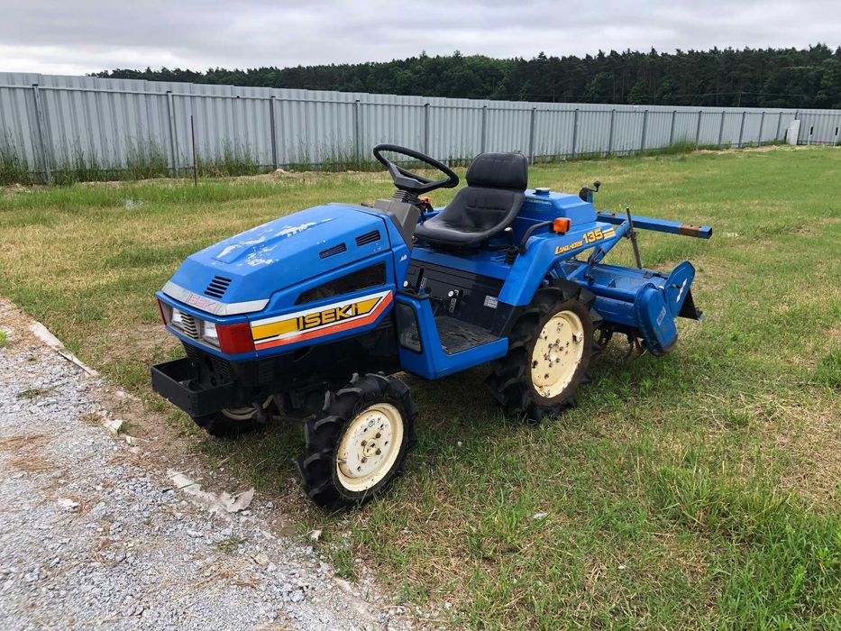 Traktorek Iseki TU135 z glebogryzarką 13KM napęd 4x4
