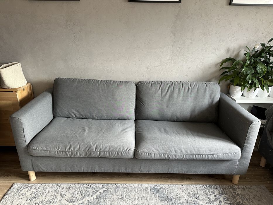 Sofa ikea parup 3 osobowa szara