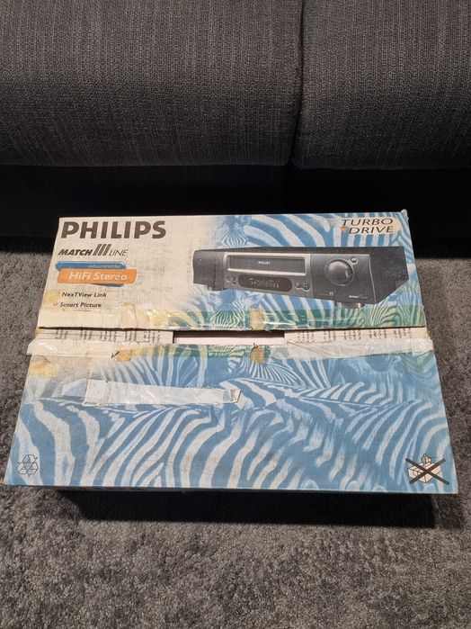 Philips VR-850 Magnetowid VHS HiFi stereo oryginalne opakowanie Vintage
