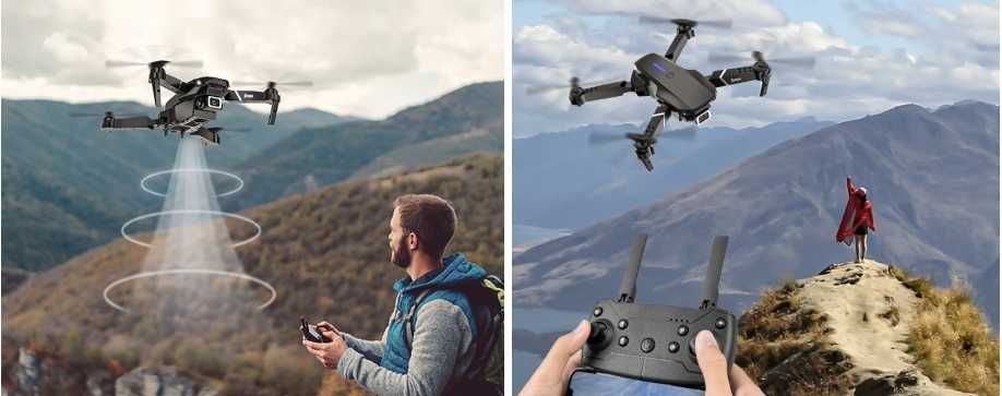 Dron Zdalnie Sterowany E88 Pro 3 Akumulatory Kamera 100m – OKAZJA