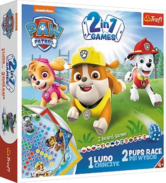 Chińczyk Psi Patrol 2W1 Paw Psi Wyścig 01896 Trefl