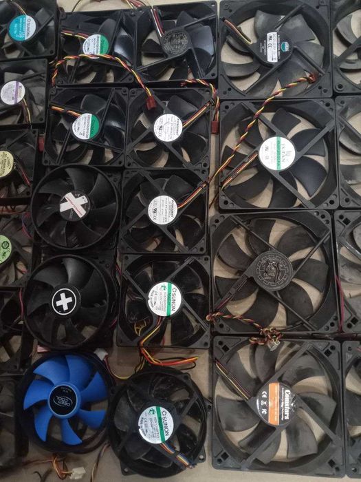 Кулер 70 80 92 120мм с подсветкой вентилятор 2 3пин Молекс 4pin molex