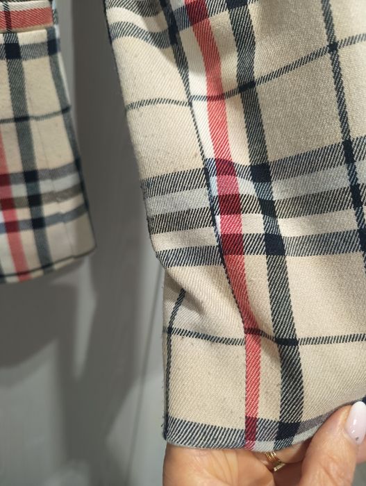 Uplander marynarka damska taliowana w kratę rozm 36