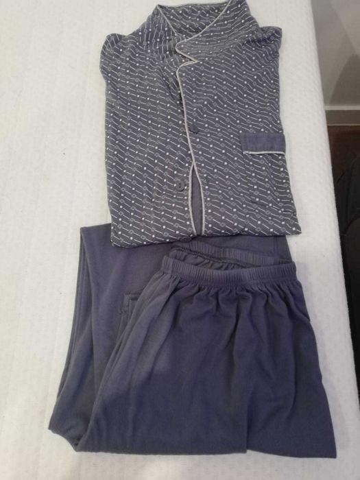 conjunto de pijama masculino azul, veste XL