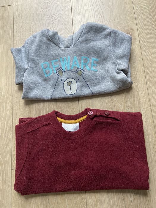 Bluza z kapturem i polar dla chlopca 92
