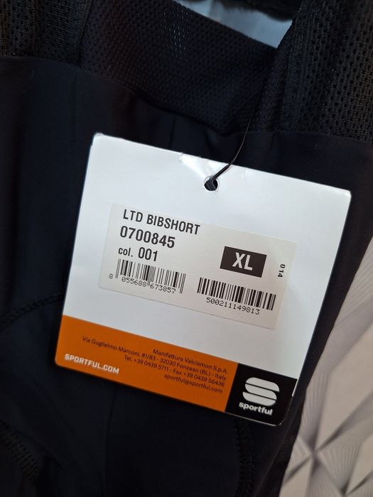 Spodenki rowerowe SPORTFUL LTD BIBS  unisex XL