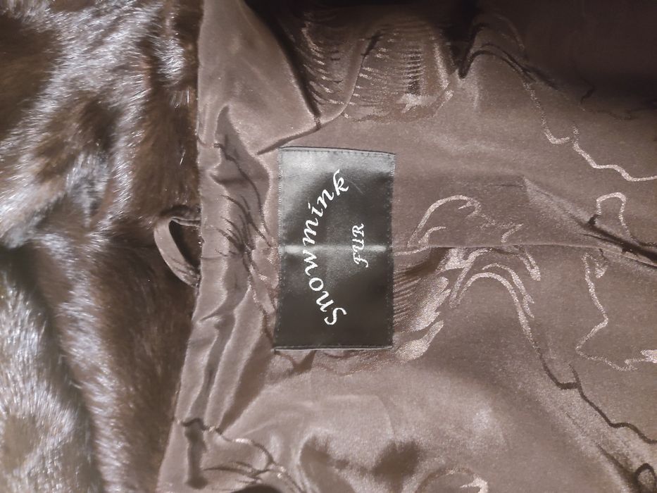 Шуба норкова, з капюшоном