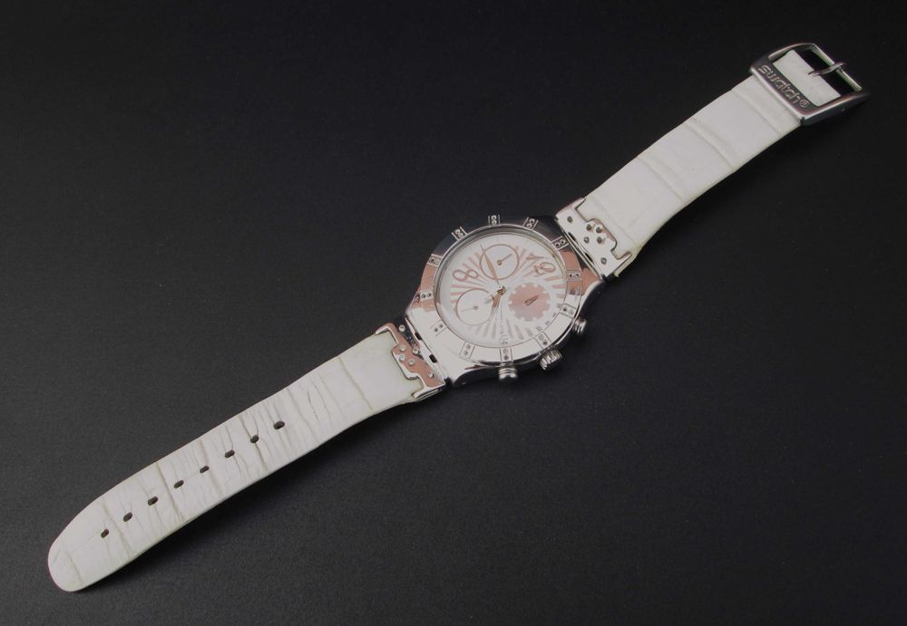 2007 Relógio Cronógrafo SWATCH Irony YCS510 "STEEL & CHARM"