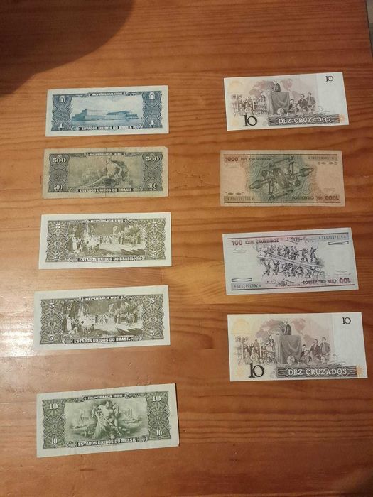 Notas do Brasil em bom estado.