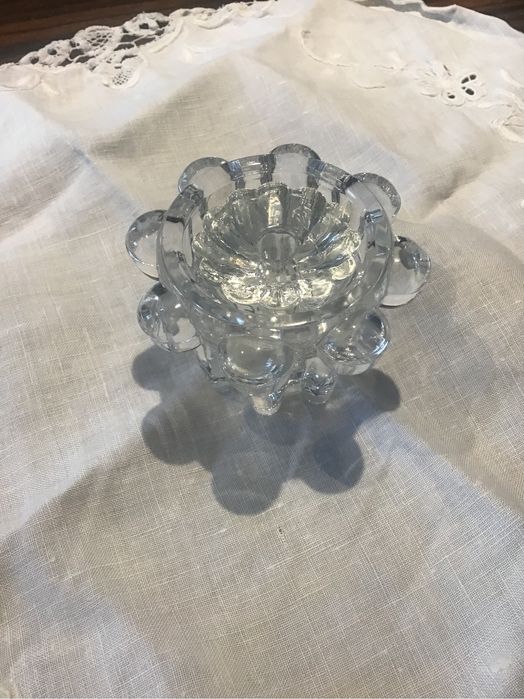 Świecznik kryształowy z Huty Szkła Lucyna