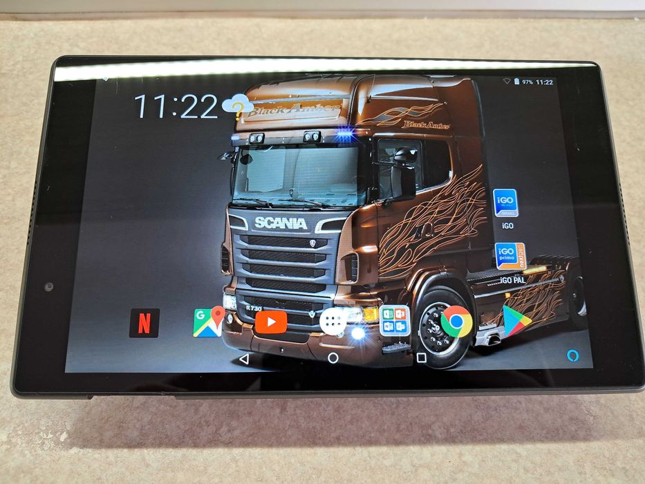 Супутниковий вантажний GPS навігатор Lenovo 8". Мапи 2026р! TIR / ADR!