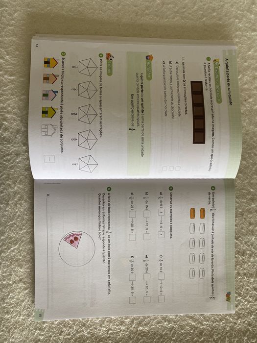 Livro de Matemática de Frações