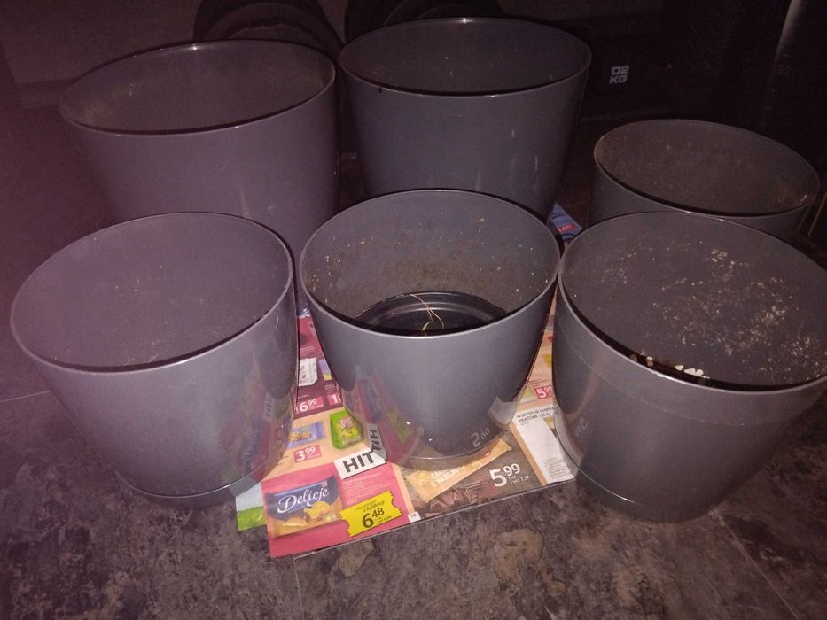 Doniczki komplet 5 sztuk