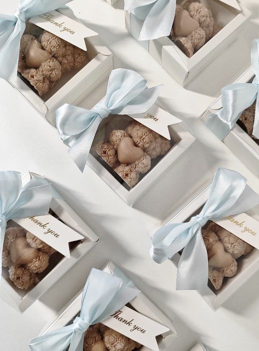 Świece misie -  upominek, podziekowanie Baby Shower Chrzest Roczek