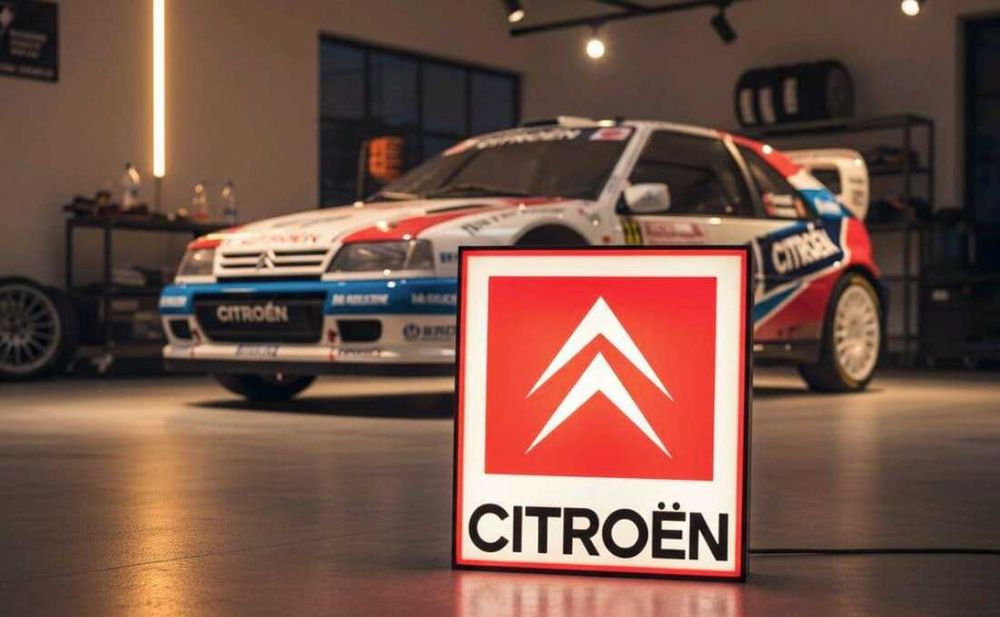 Lightbox luminaria decorativa Citroen 1985