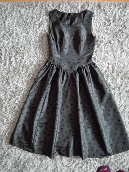 czarna sukienka Halloween 40/42, jak nowa, L-XL