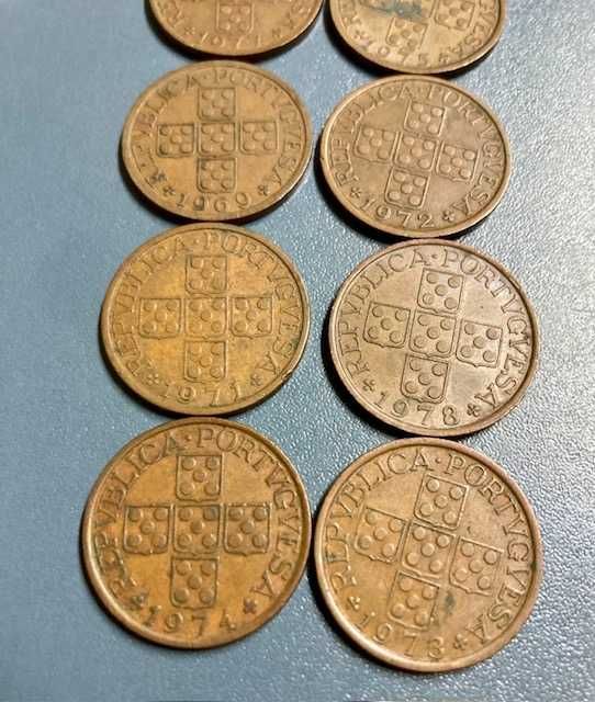 Coleção completa de moedas antigas de 50 centavos