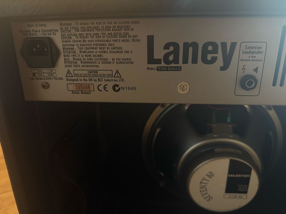 Wzmacniacz Laney Tube fusion TF 300 80w lampa plus footswitch
