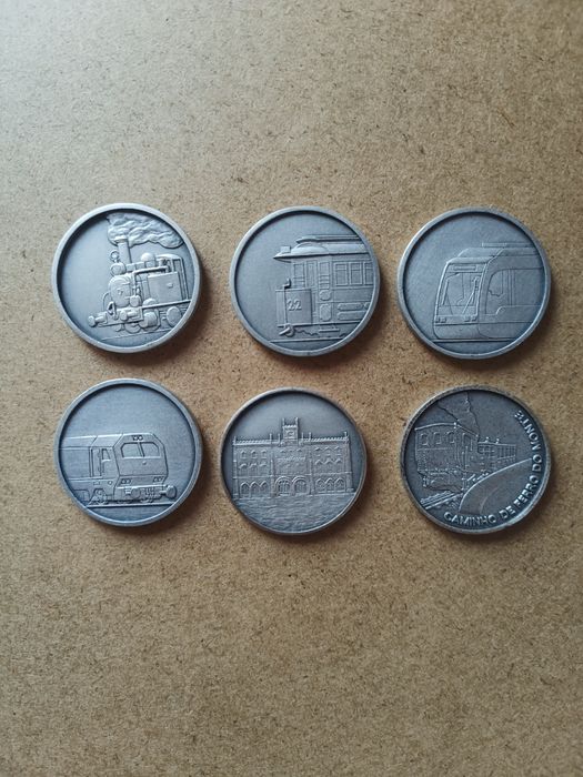 1 Medalha prata 925 comboios transporte ferroviário