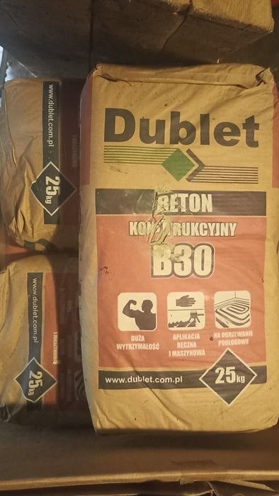 10 worków betonu, beton za darmo