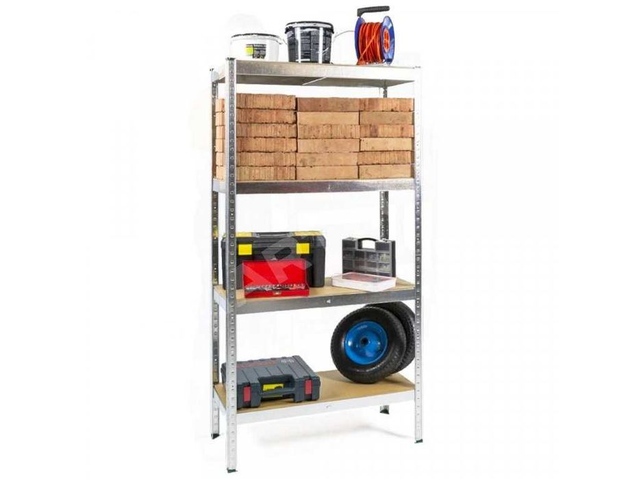 Металевий стелаж полочний 150х70х30 на зацепах сборной для хранения