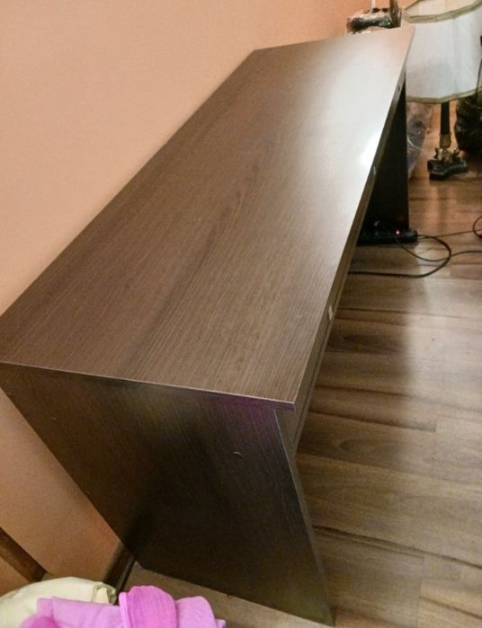 Piekne eleganckie biurko wenge 145x53 wysokość 75