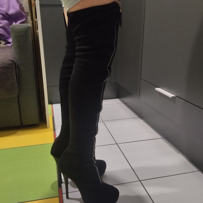 Зимові,жіночі ботфорти