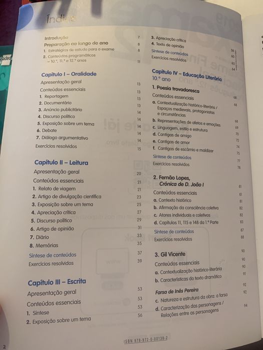 Livros de preparação exame português 12 ano