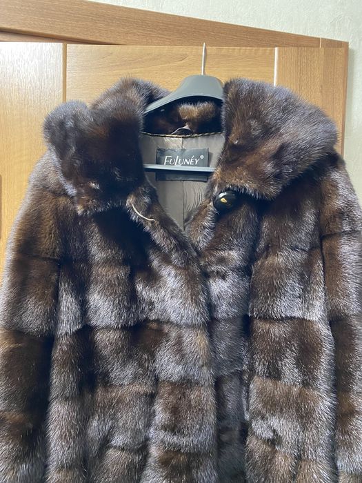 Шуба норкова коричнева