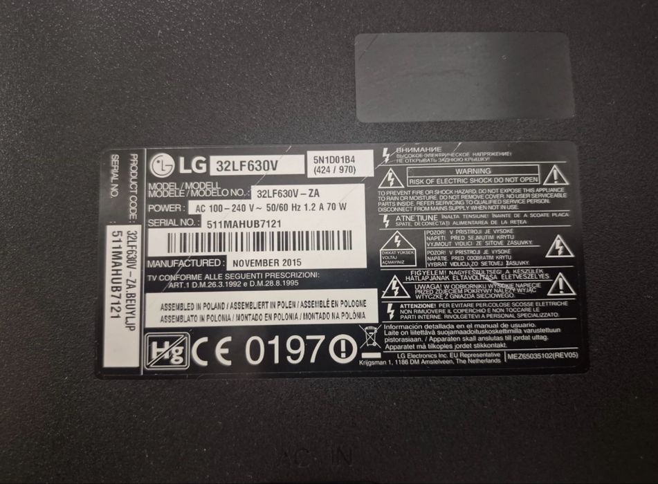 TV LG 32” Full HD Smart TV – webOS – Wi-Fi