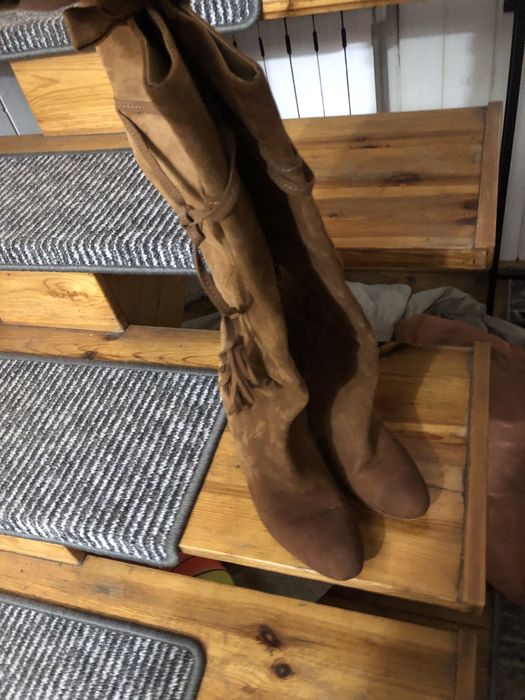 Kozaki brązowe r 40 Zara Basic