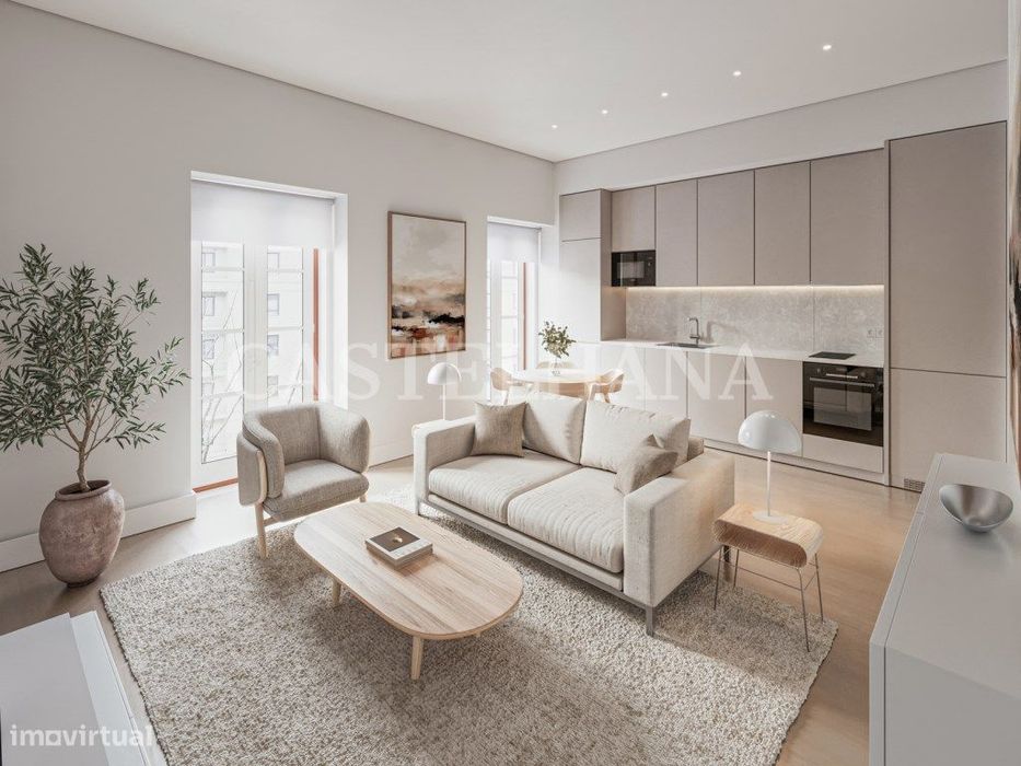 Apartamento T2 com varanda em novo empreendimento na Graça