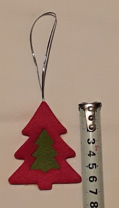 30 Enfeites para árvore de Natal, em feltro