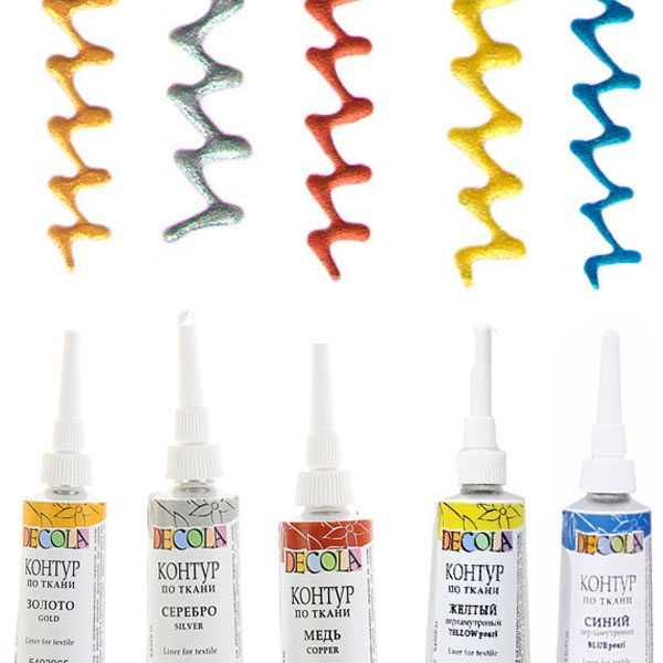Контури Decola акрилові творчості малювання універсальні тканині склу