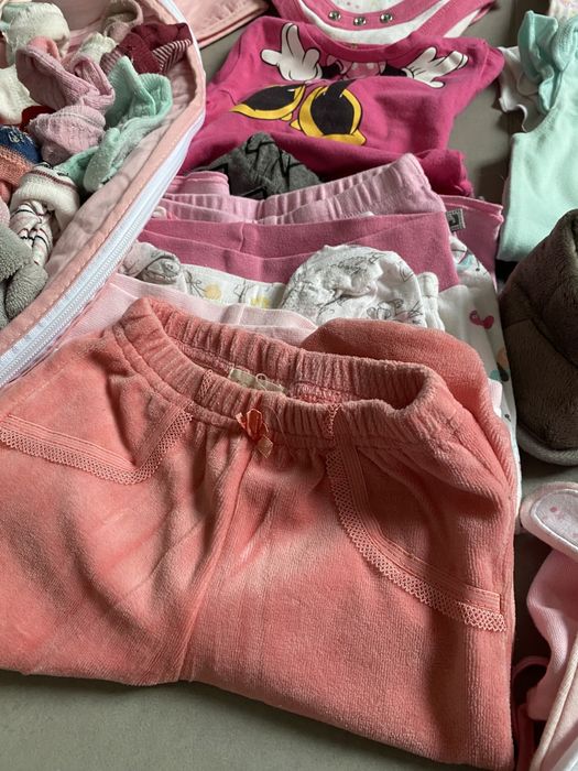 Bardzo duża paka ubranek + śpiworki do 68 cm