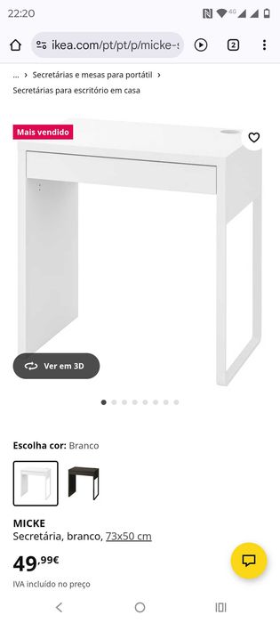 Secretaria ikea  como nova