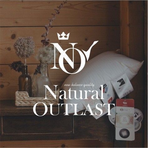 Poduszka AMZ NATURAL OUTLAST poduszka, puch 100% 80x80cm Biały