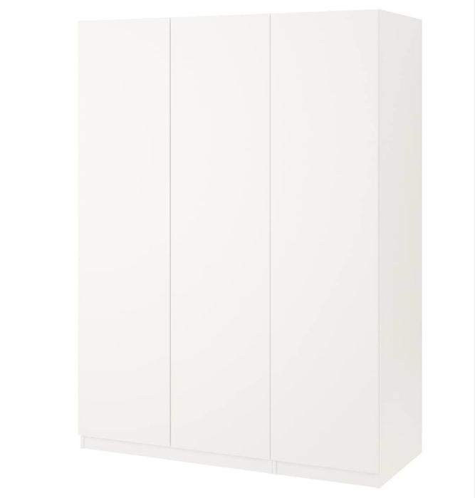 PAX ПАКС / FORSAND ФОРСАНД Шафа, білий / білий, 150x60x201 cм | IKEA