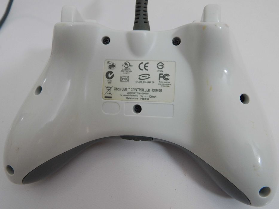 Oryginalny Biały White kontroler gamepad do Xbox 360 i PC Microsoft stan bardzo dobry