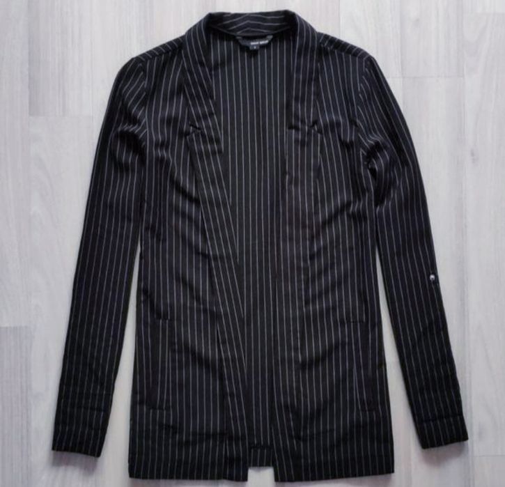 Піджак  жакет кардиган в полоску подовжений