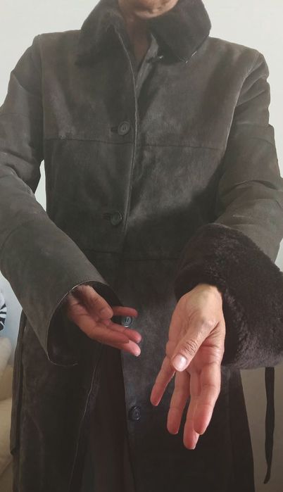 Casaco comprido de Inverno confortável e quente da Meskla