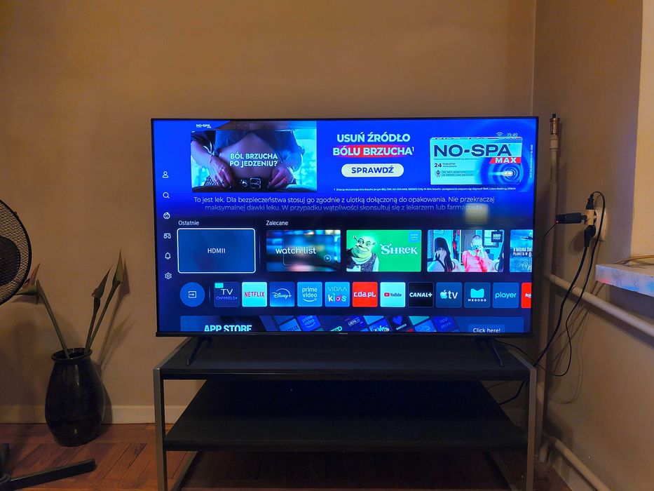 Telewizor Hisense 55 Qled na gwarancji . Obraz brzytwa !!!