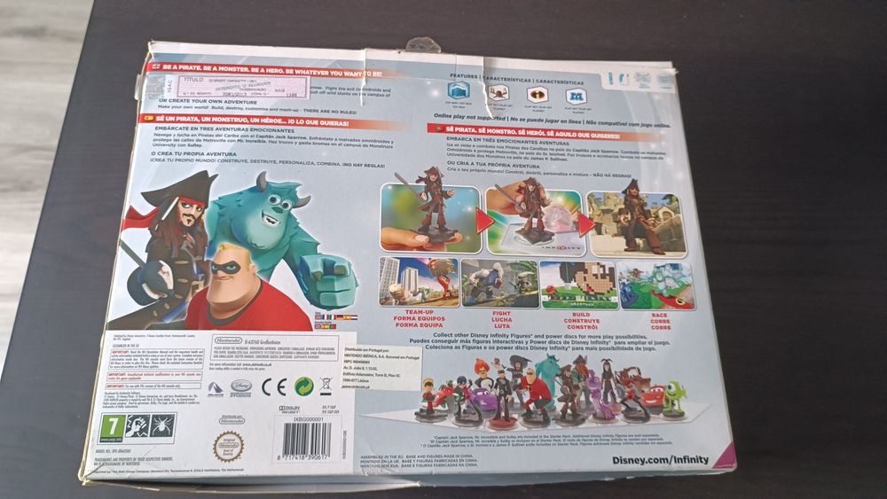 Jogo Wii Disney Infinity como novo + figuras extras