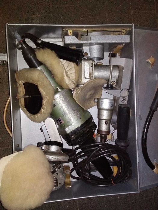 brzeszczot śrubokręt płaski duży PRL nożyce do blachy wiertarka diaks